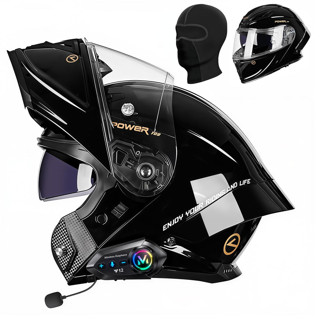 Motorcycle Helmet Bluetooth DOT Approved T77382