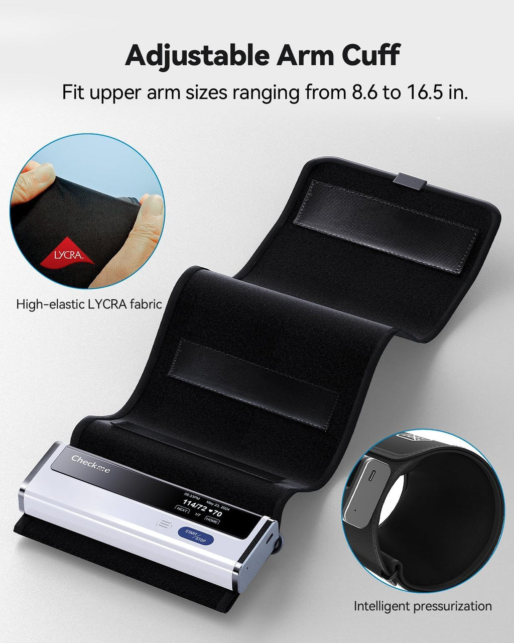 Upper Arm Blood Pressure Monitor with Bluetooth Cuff Z42786
