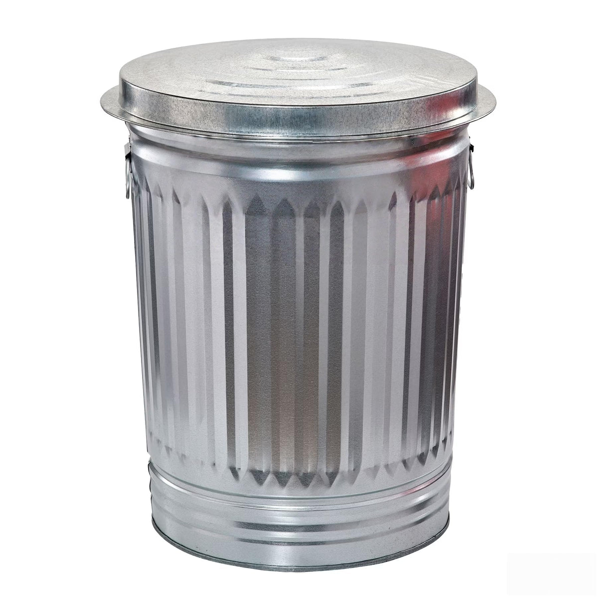 31 Gallon Galvanized Steel Trash Can with Lid S88233