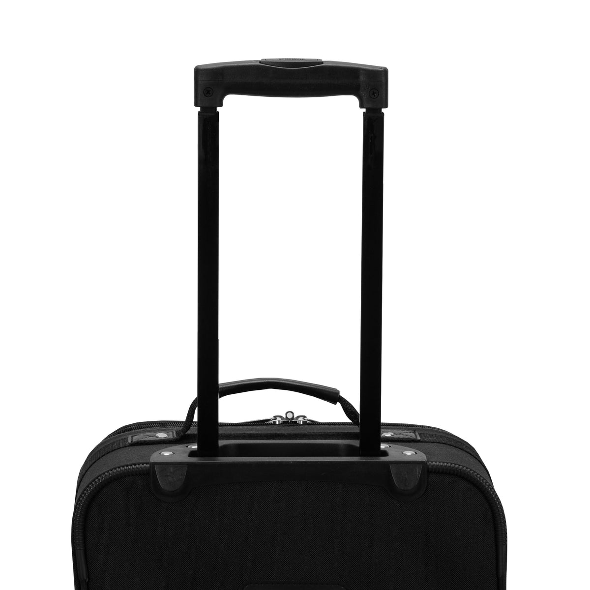 Expandable Softside Upright Luggage Set, Black, 2-Piece (14/19) B13325