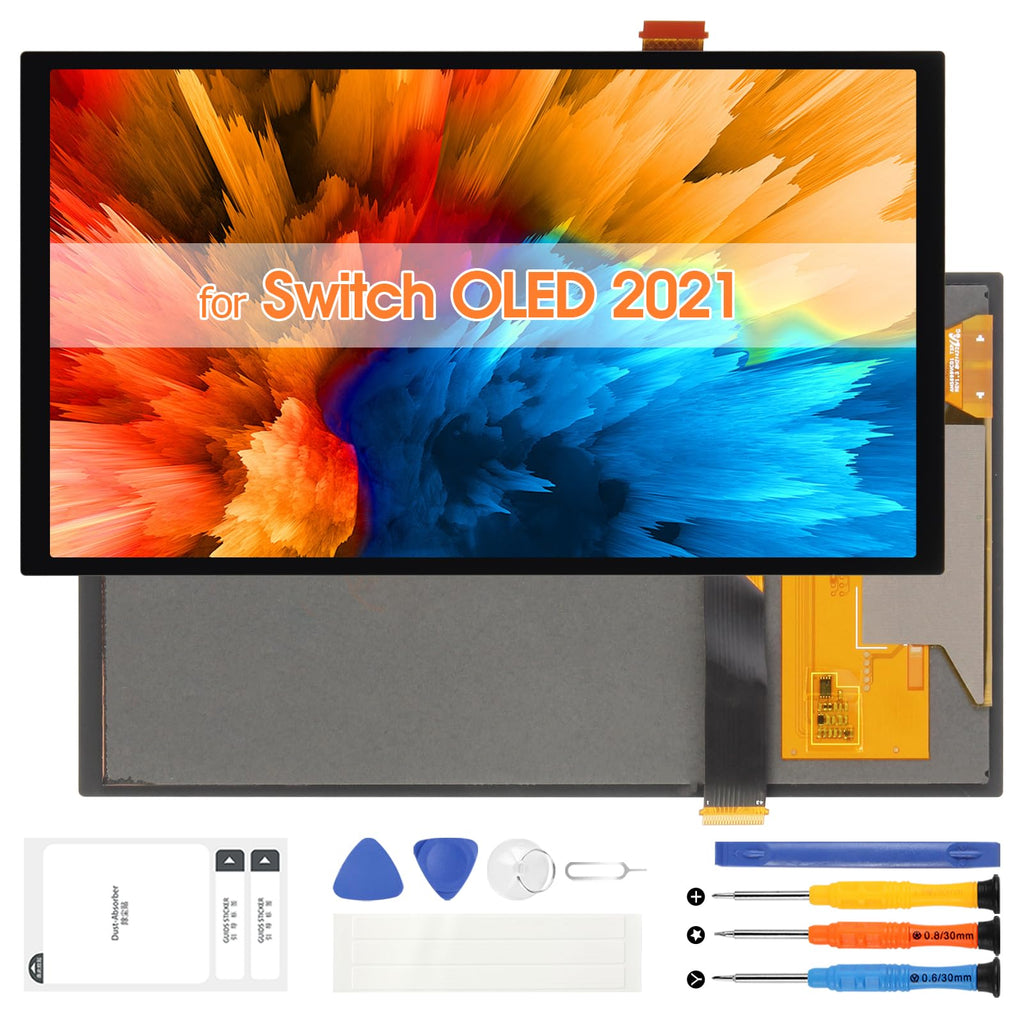 Screen Replacement for Nintendo Switch OLED 2021 7inch Black R7565