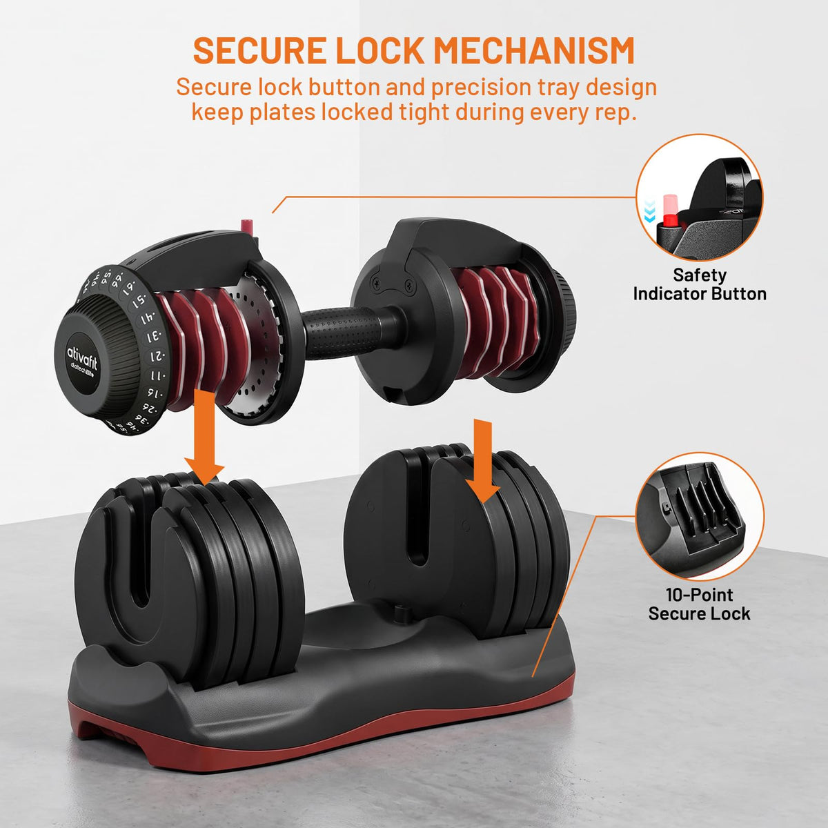 Adjustable Dumbbells Set 5–88LB R73284