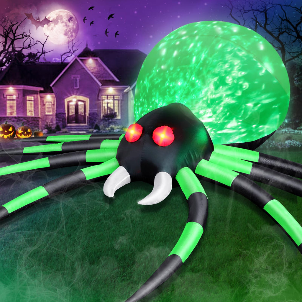 12 FT Halloween Inflatable Spider Outdoor Decoration S64679