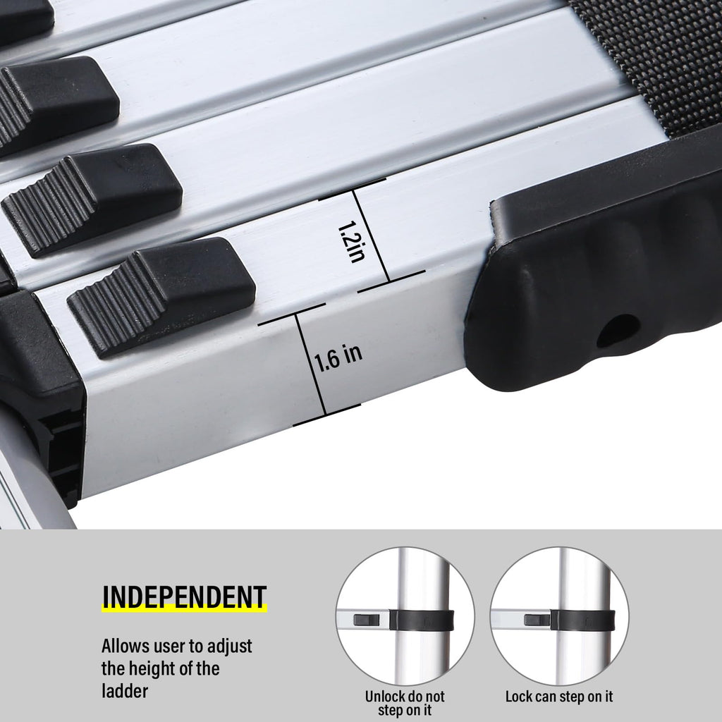 10.5 Feet Aluminum Telescoping Ladder I191790