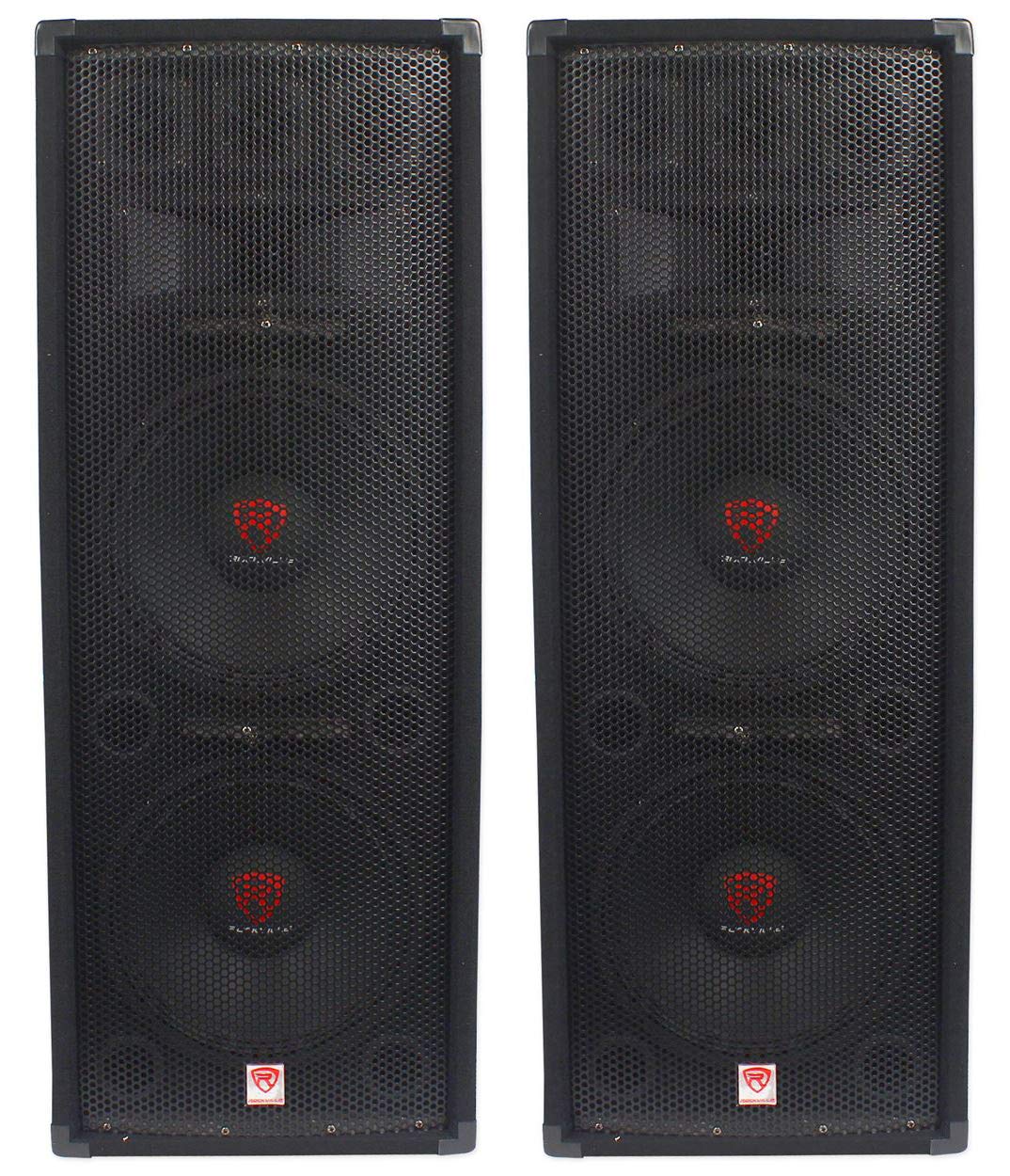 Dual 12" 3-Way 8-Ohm Passive PA Speaker, 2-Pack V5543