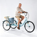 24 Inch 7 Speed Adult Tricycle with Rear Basket Z1408