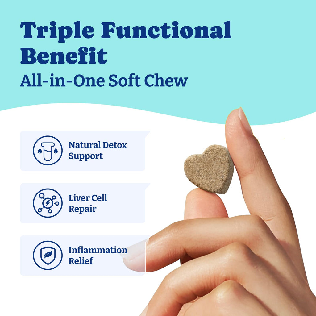 Milk Thistle Liver Support Chews for Dogs D41337