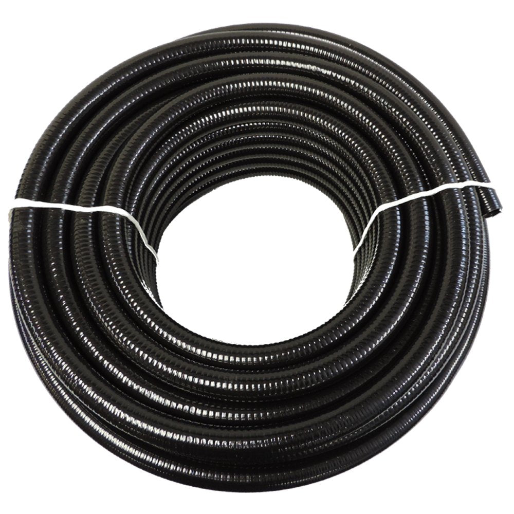 100 Feet x 3/4 Inch Black Flexible PVC Pipe, Hose and Tubing I6322