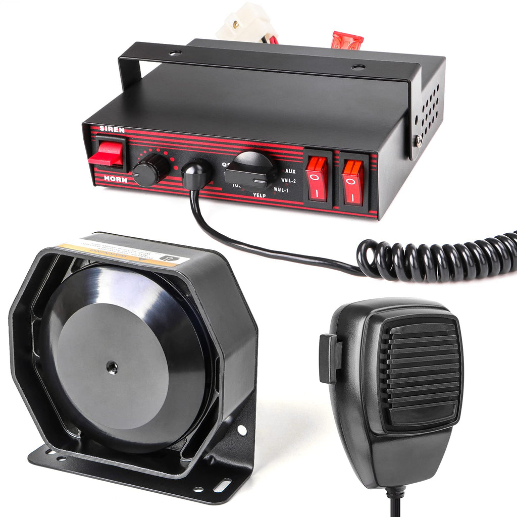 Emergency Police Siren 8 Tones PA System 130DB 200 Watt K7139