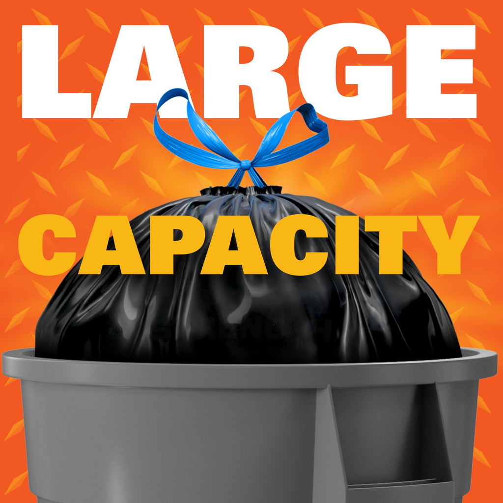 39 Gallon Black Heavy Duty Trash Bags P5350