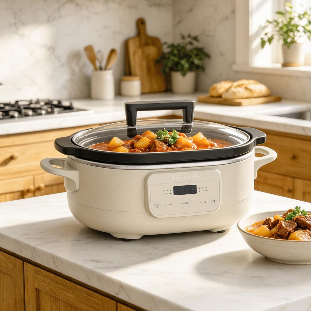 6 Quart Programmable Slow Cooker Nonstick Pot T493