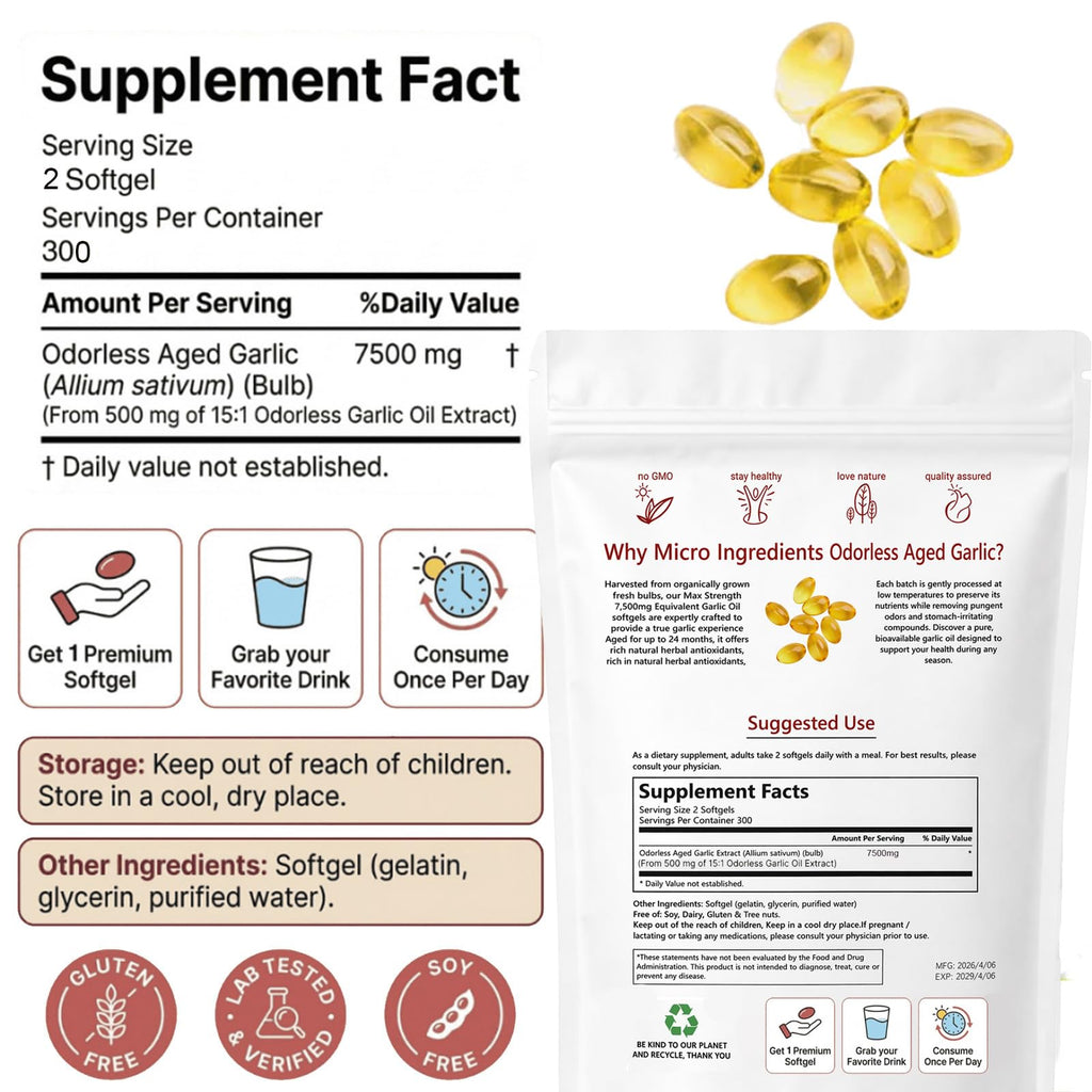 Aged Garlic Extract 300 Capsules J644102