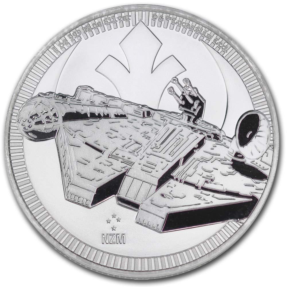 1 oz Silver Star Wars Millennium Falcon $2 G737184