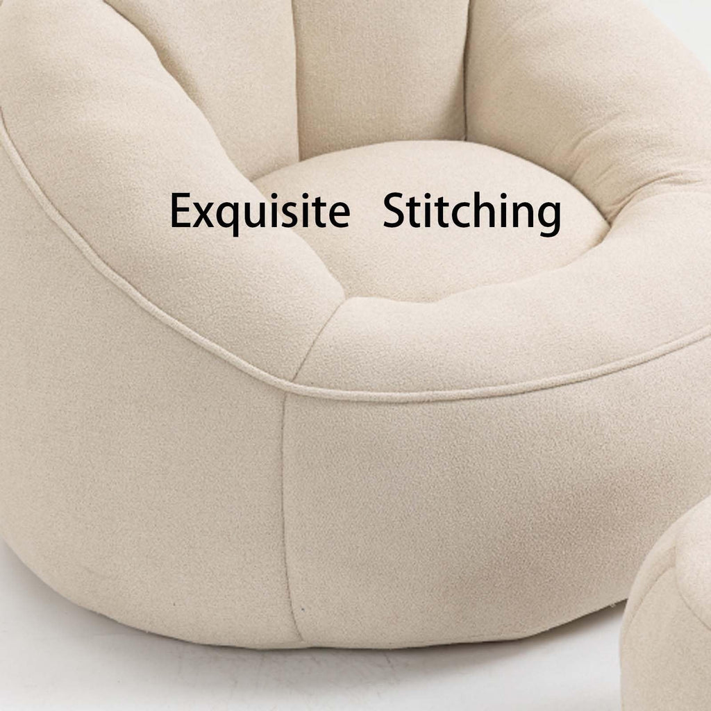 Memory Foam Bean Bag Chair with Footrest E95282