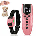 Small Dog Training Collar with Remote, Waterproof Rechargeable, Pink Q454