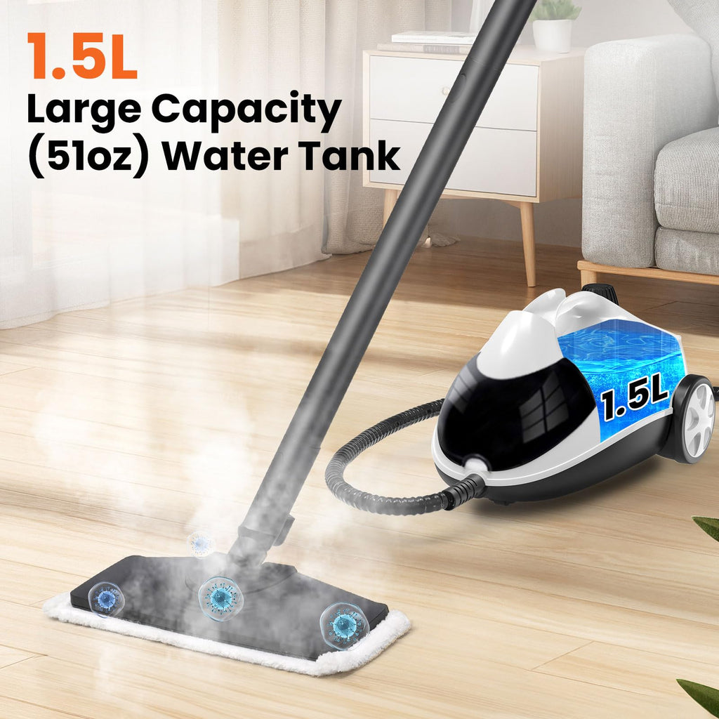 1.5L 6-in-1 Steam Cleaner with 8 Accessories R973397