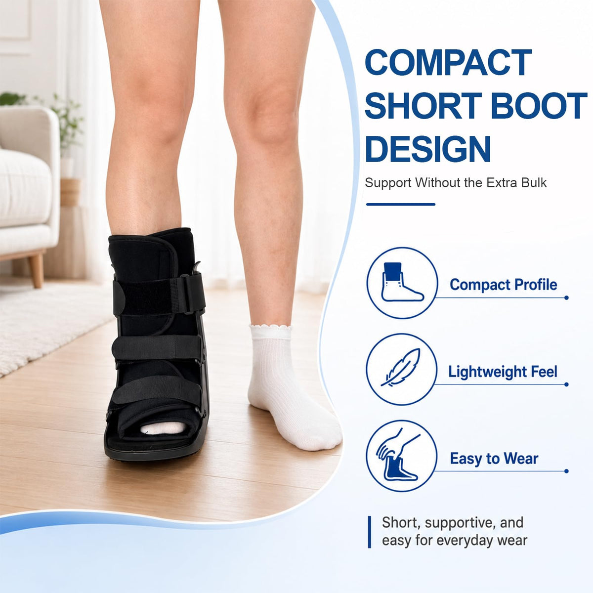 Adjustable Walking Boot for Foot Injury I80693