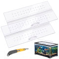 Clear Polycarbonate Aquarium Canopy Set 2 Pcs with Handle Z4220
