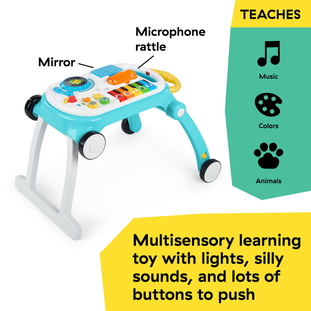 4-in-1 Push Walker Activity Center Toddler Table Floor Toy E73201