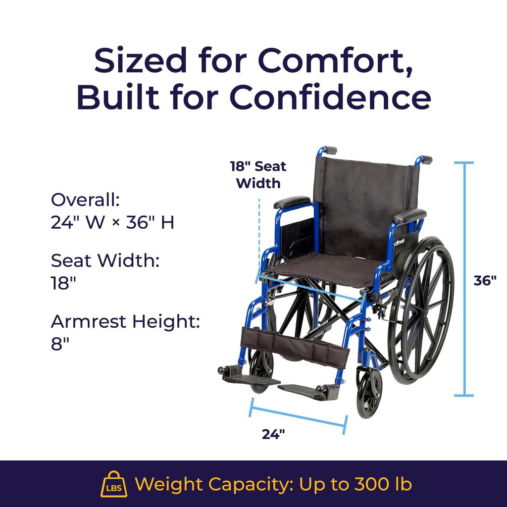 Blue Streak Lightweight Wheelchair M950