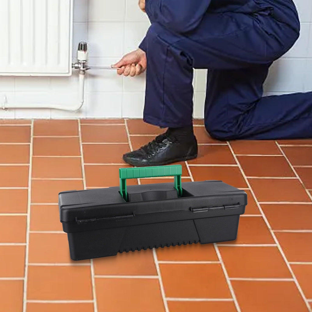 10 Inch Portable Plastic Toolbox with Ergonomic Handle H687