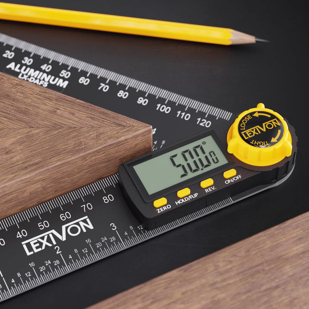 Aluminum Digital Angle Finder Gauge 10-inch 250mm Protractor H994