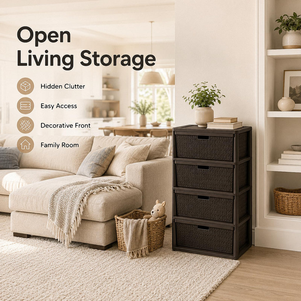 4 Drawer Plastic Storage Tower T170672