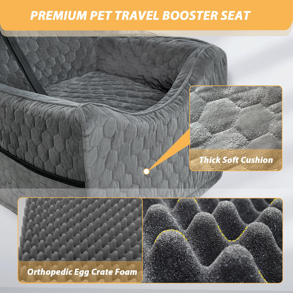 Memory Foam Dog Booster Seat with Washable Removable Cover S68377