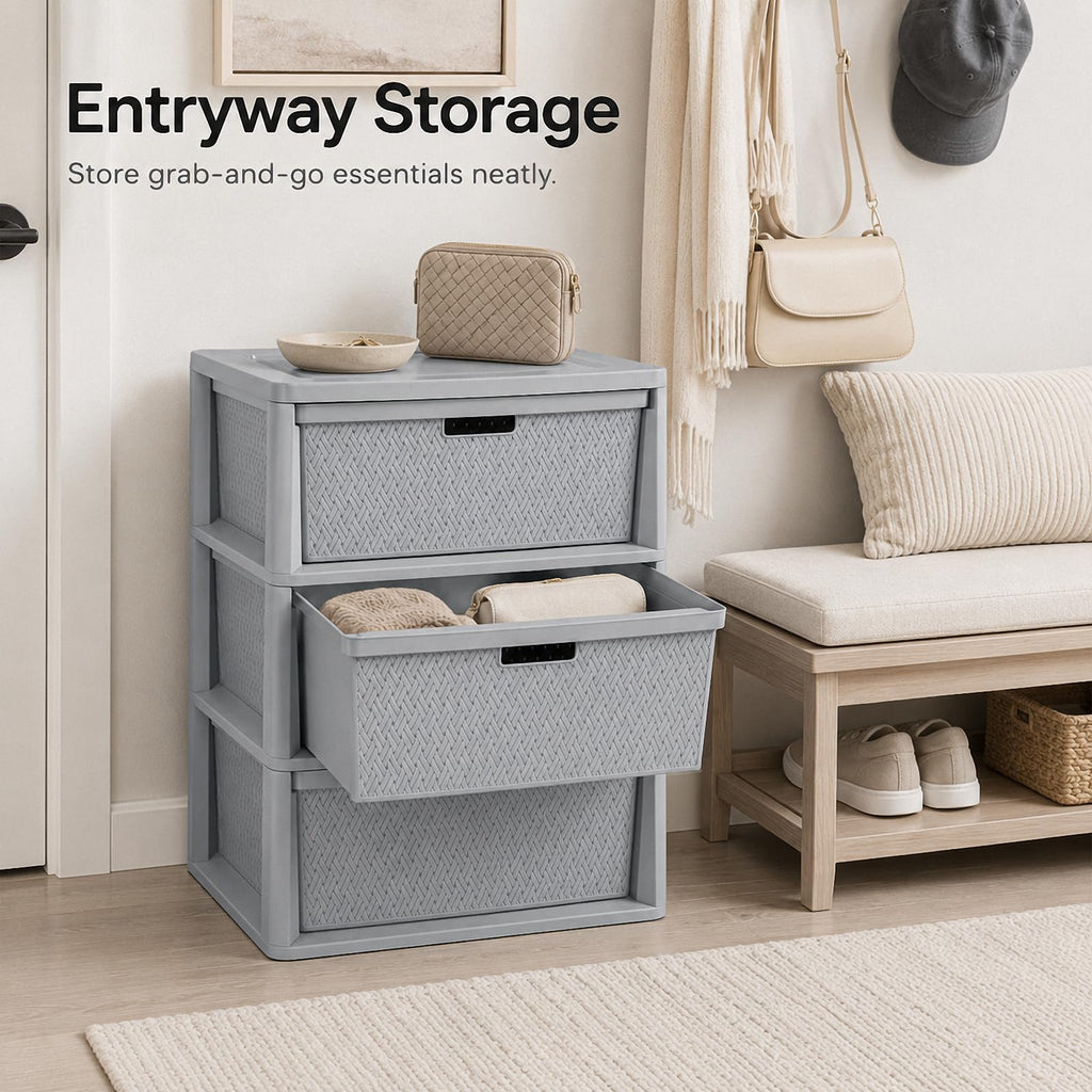 3 Drawer Plastic Storage Organizer Z984713