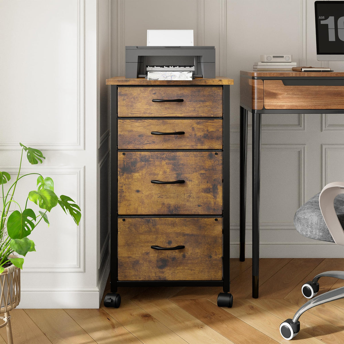 4 Drawer Rolling File Cabinet O73902