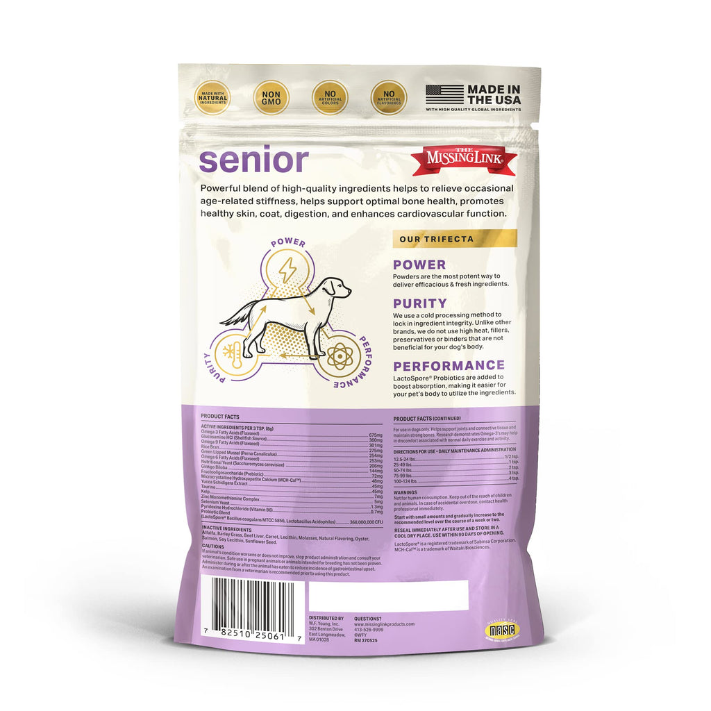 Senior Dog Supplement Powder 1lb Bag A436