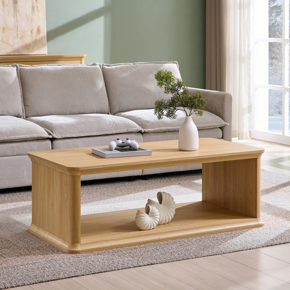 47.6" Wood Coffee Table Z865781