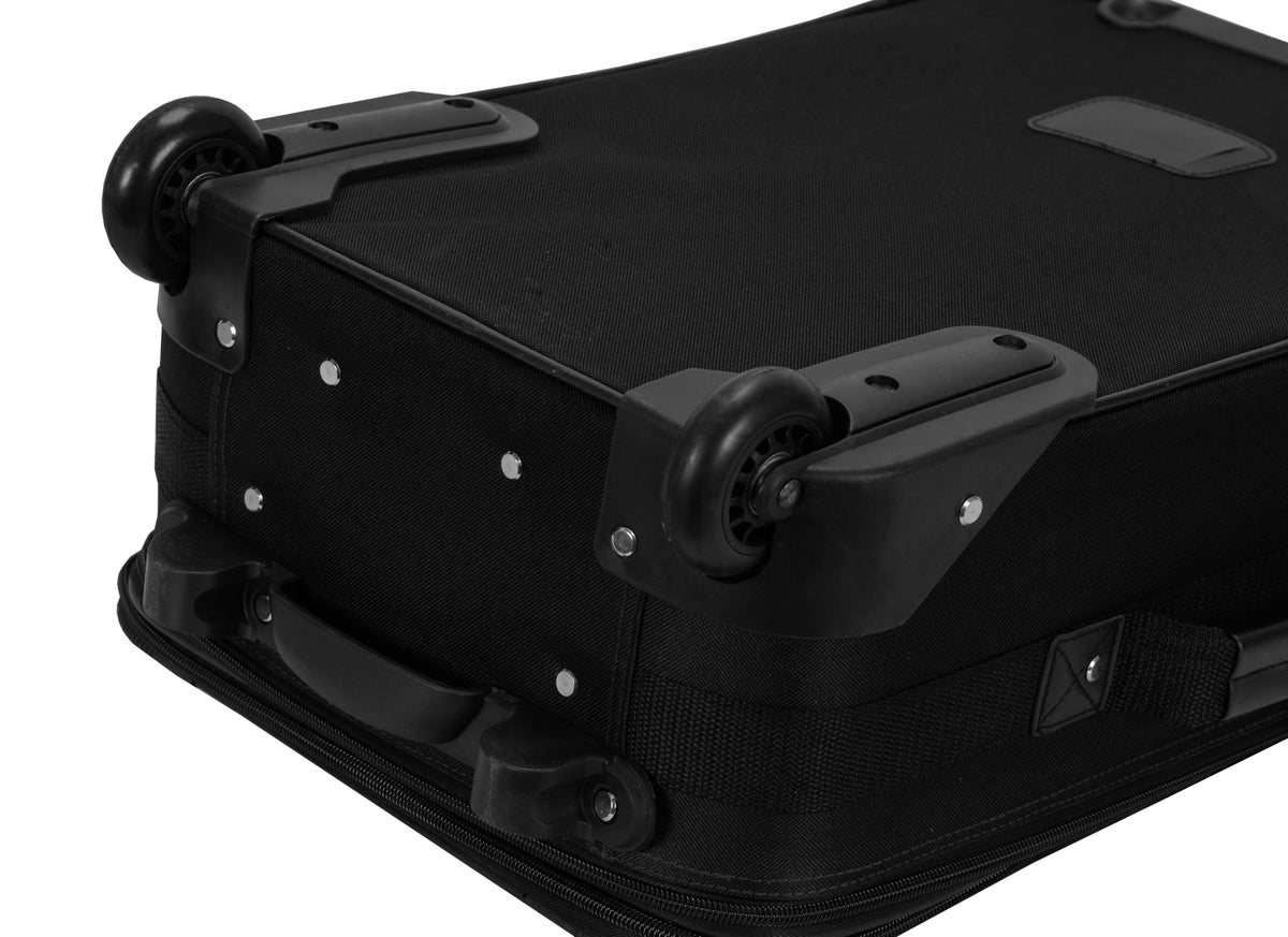 Expandable Softside Upright Luggage Set, Black, 2-Piece (14/19) B13325