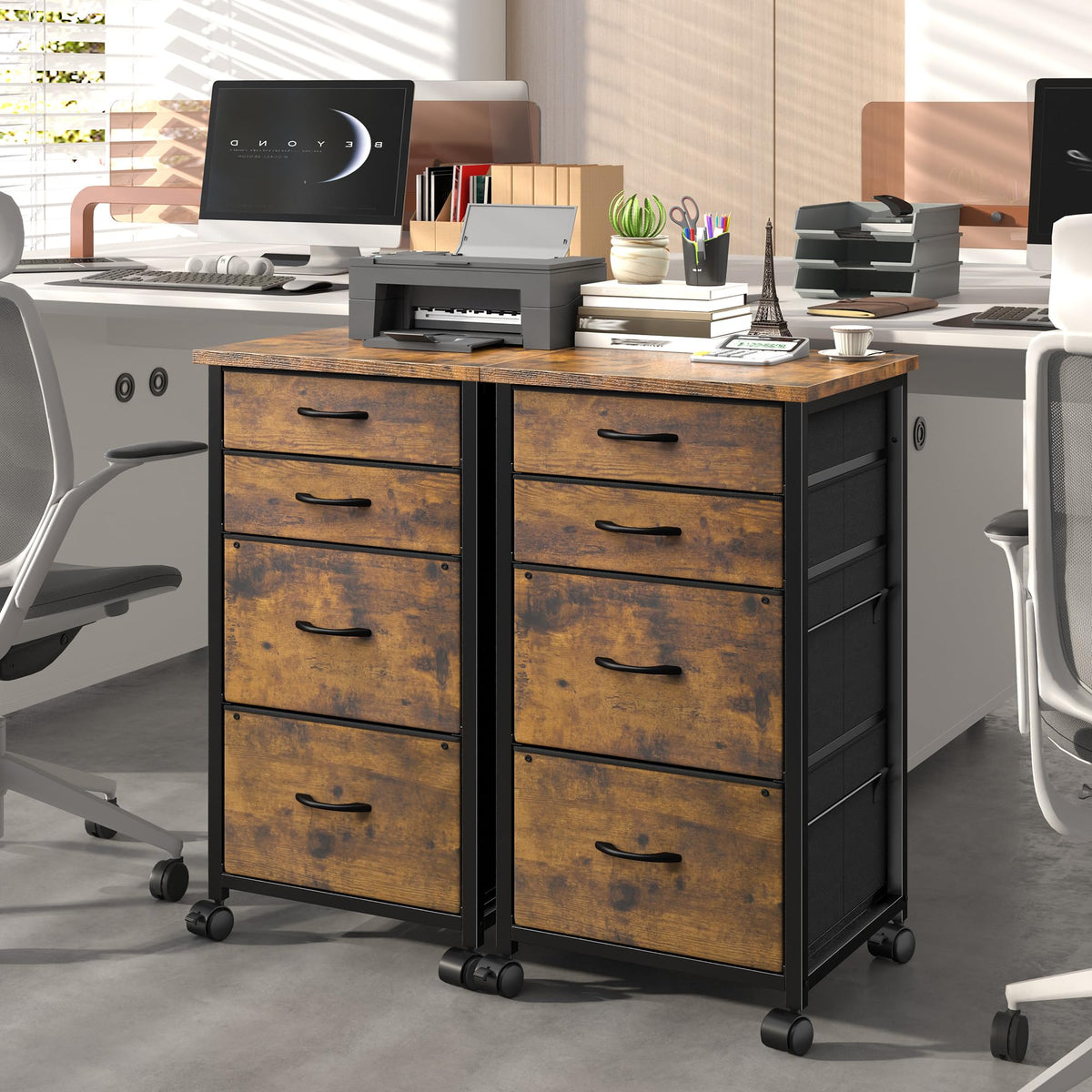 4 Drawer Rolling File Cabinet O73902