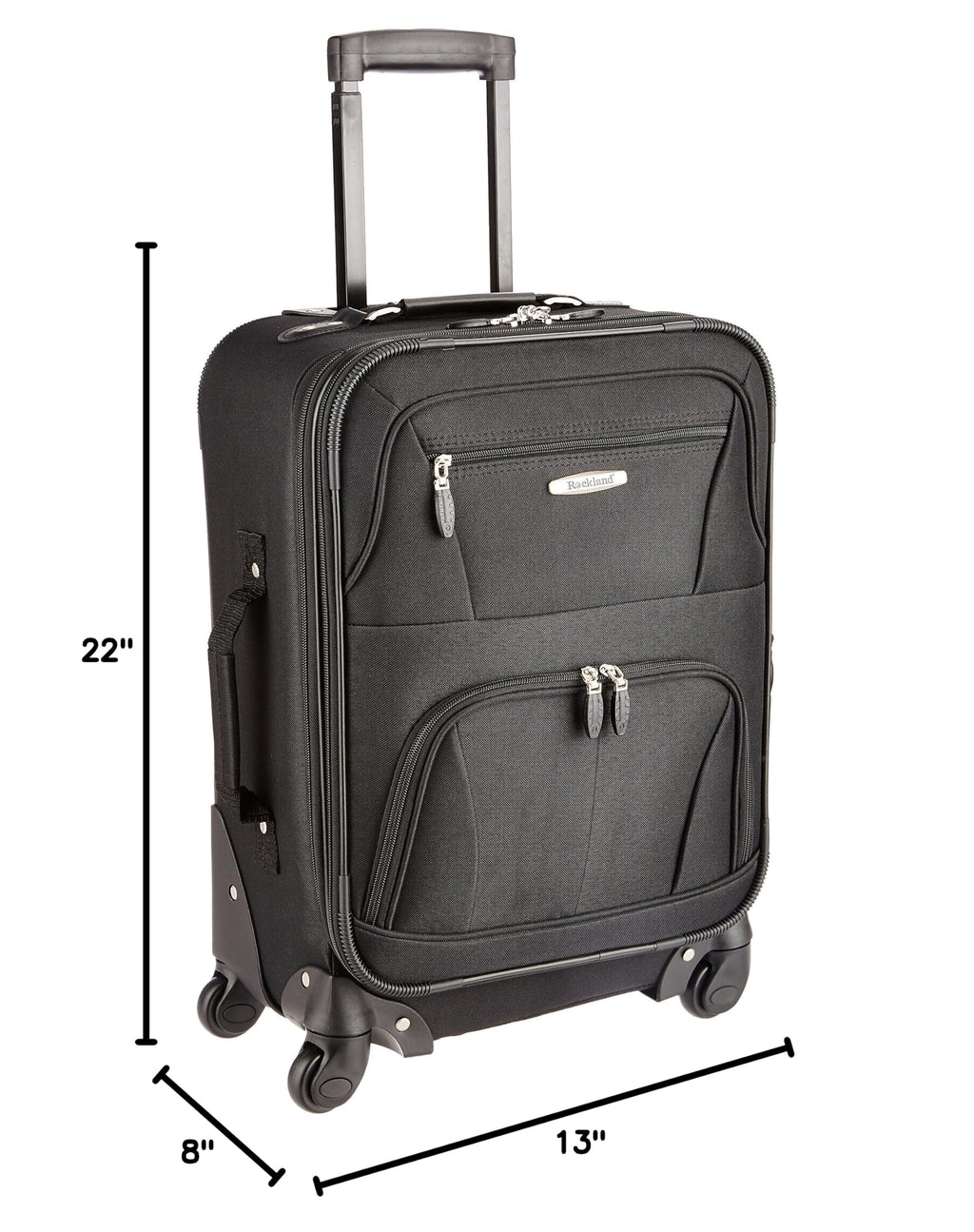 Black Expandable Spinner Carry-on 19" Z535