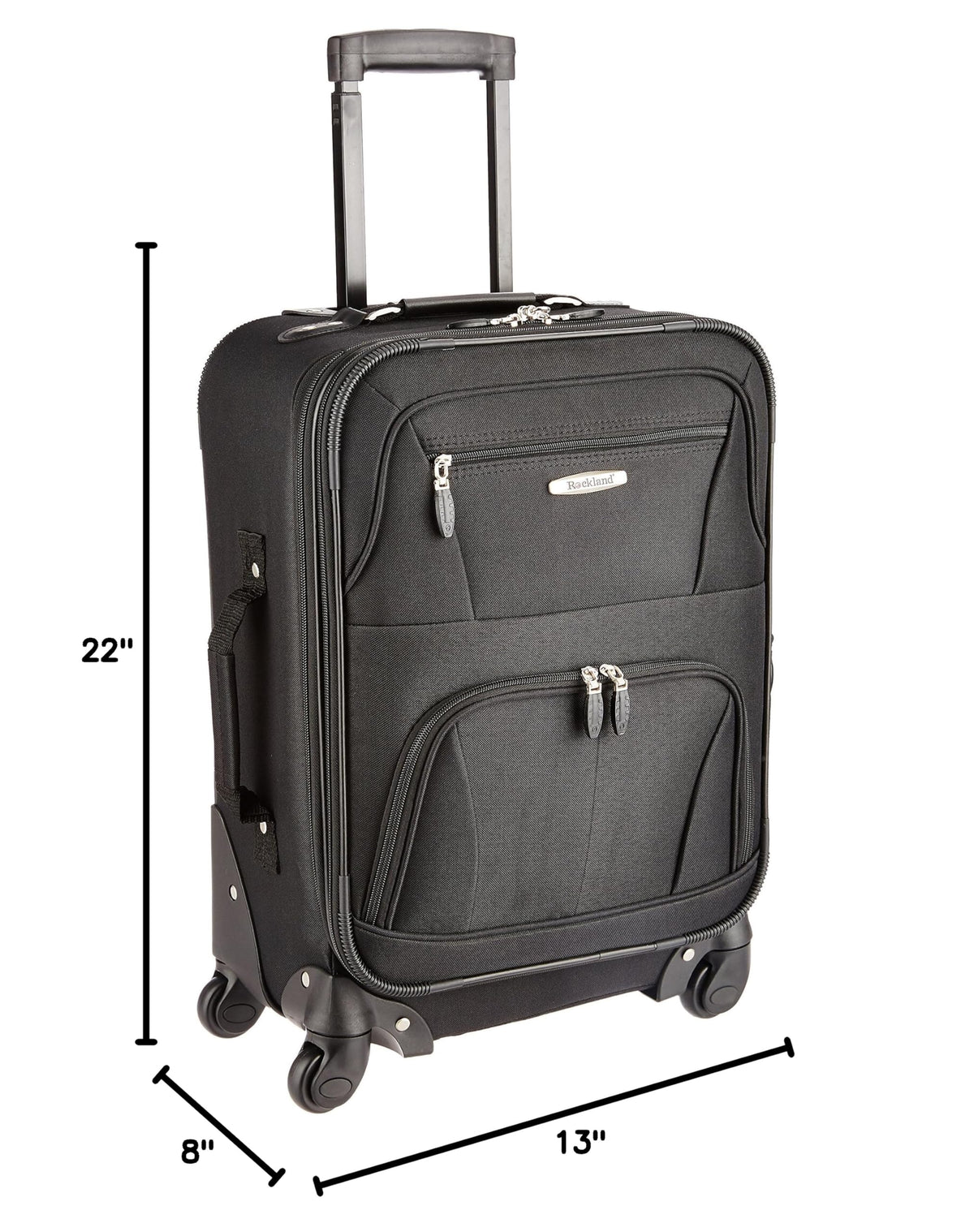 Black Expandable Spinner Carry-on 19" Z535