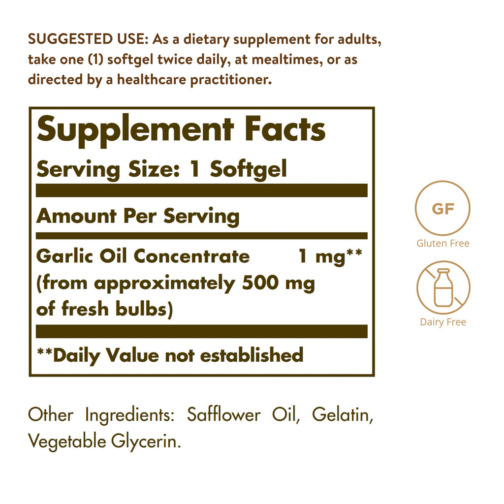 Garlic Oil 250 Softgels K778816