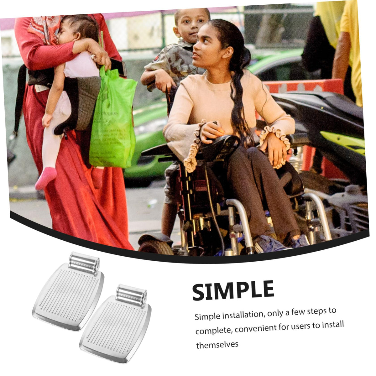 Wheelchair Footrest Pad Replacement Heavy Duty N2828