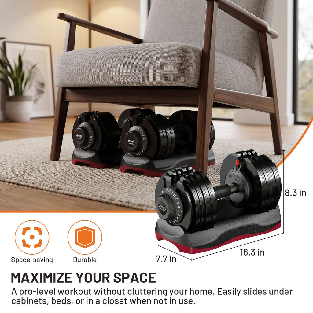 Adjustable Dumbbells Set 5–88LB R73284