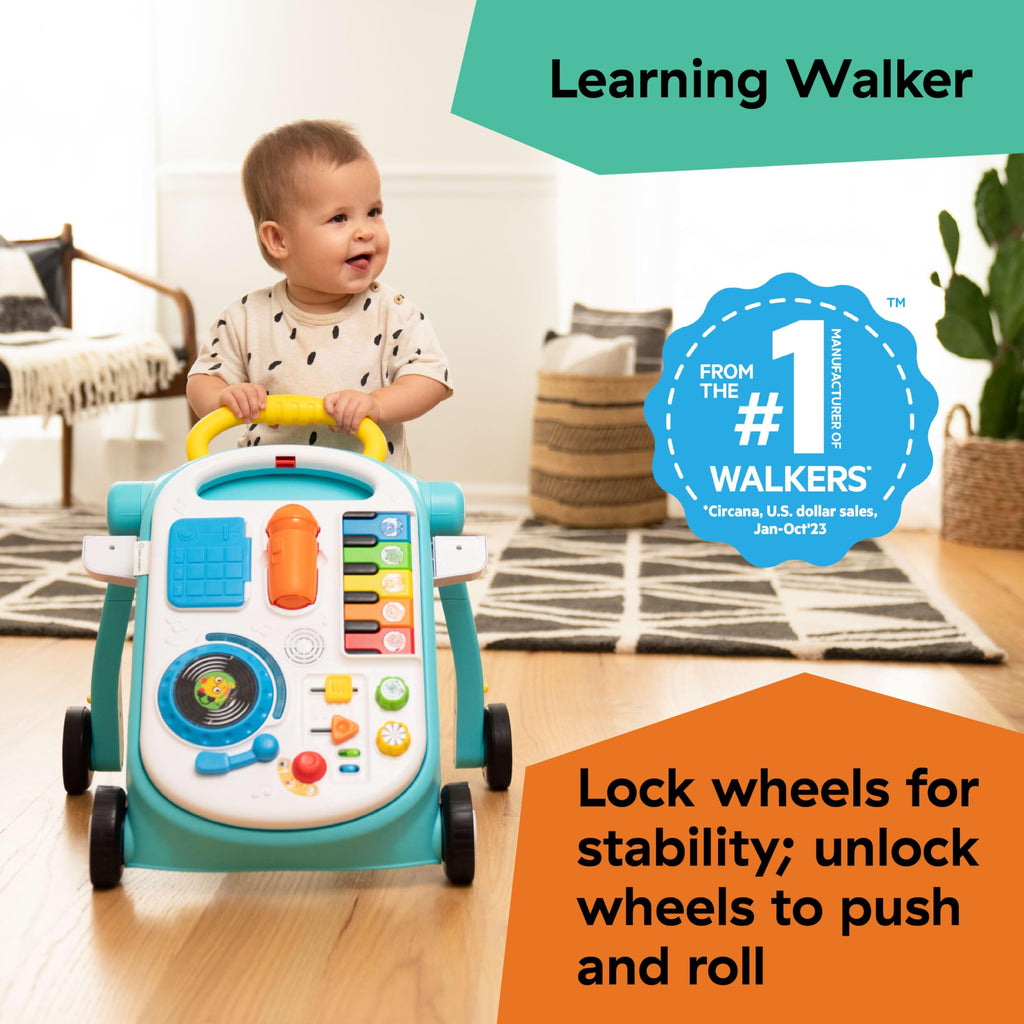 4-in-1 Push Walker Activity Center Toddler Table Floor Toy E73201