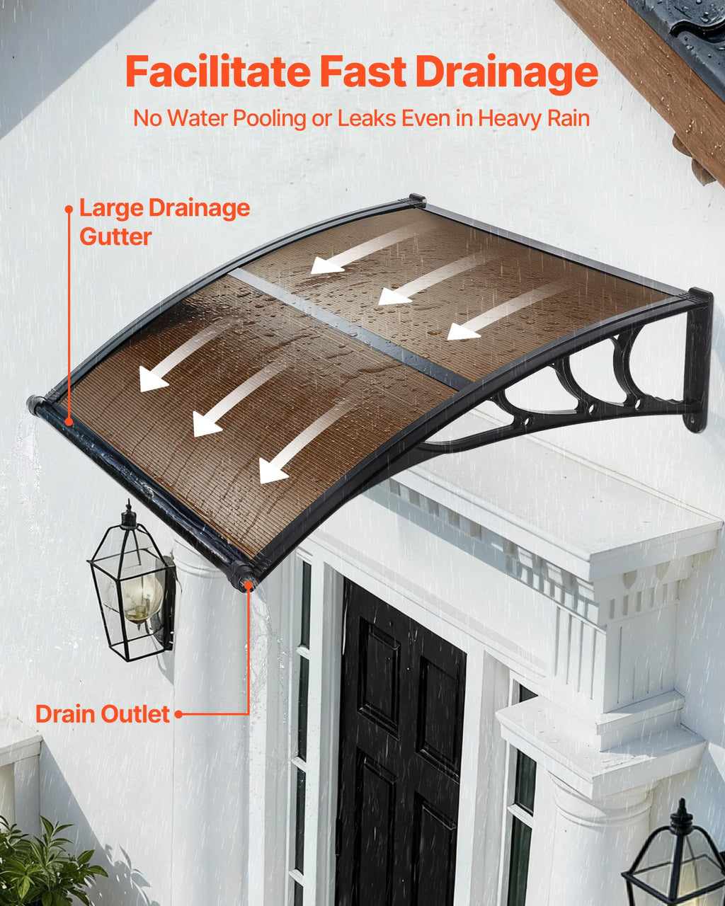 38" x 40" Door Window Awning N36105