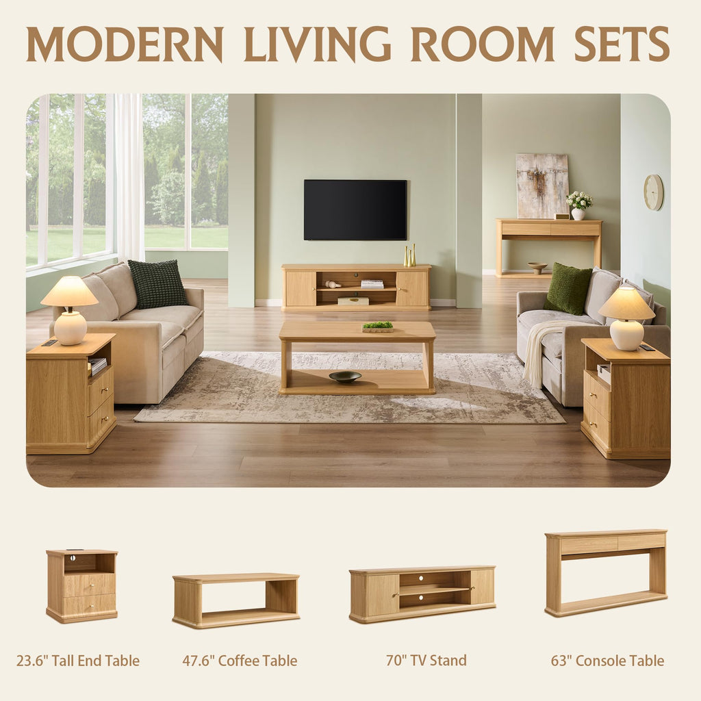 47.6" Wood Coffee Table Z865781