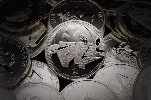 1 oz Silver Star Wars Millennium Falcon $2 G737184