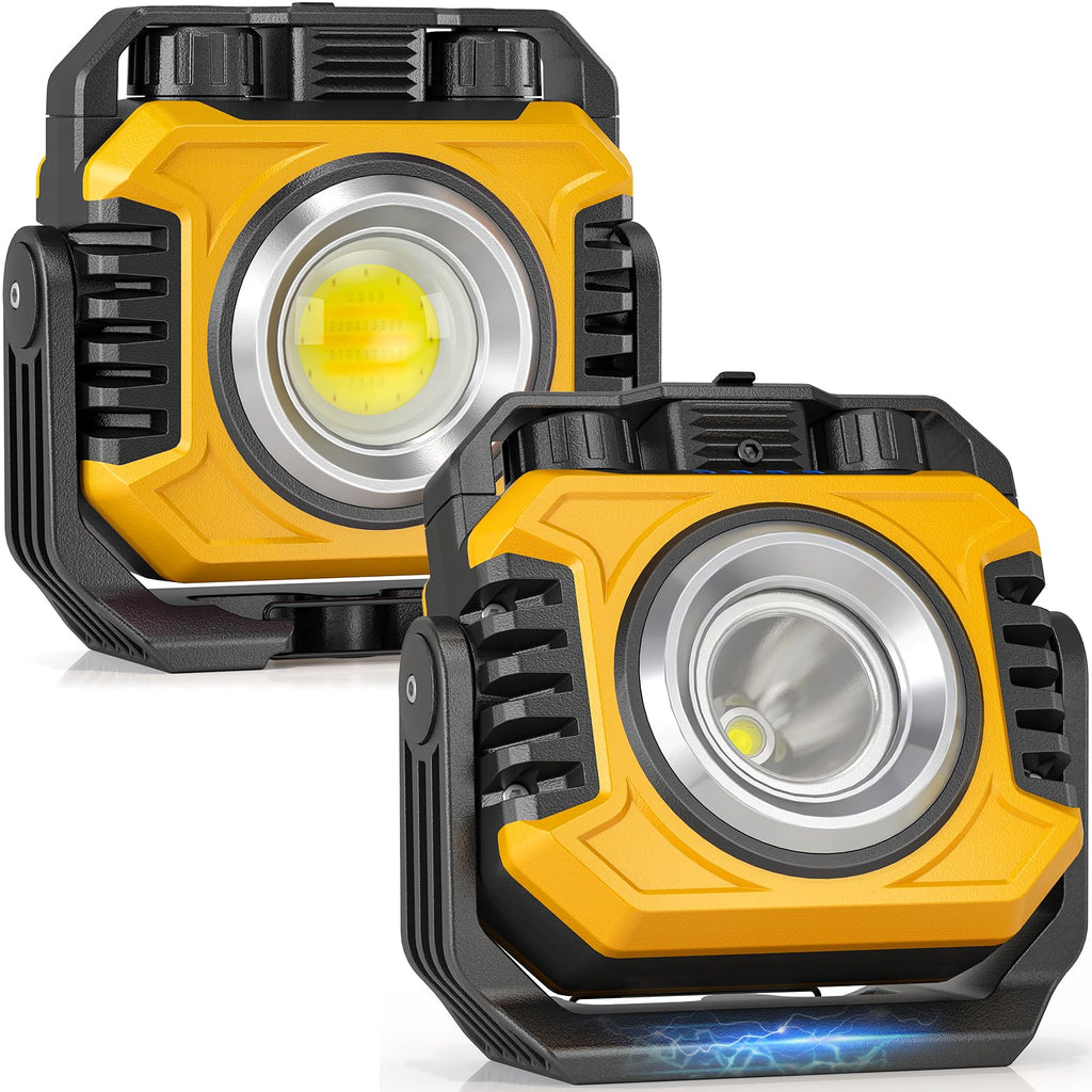2-Pack 2400LM Magnetic Rechargeable Work Light E8005