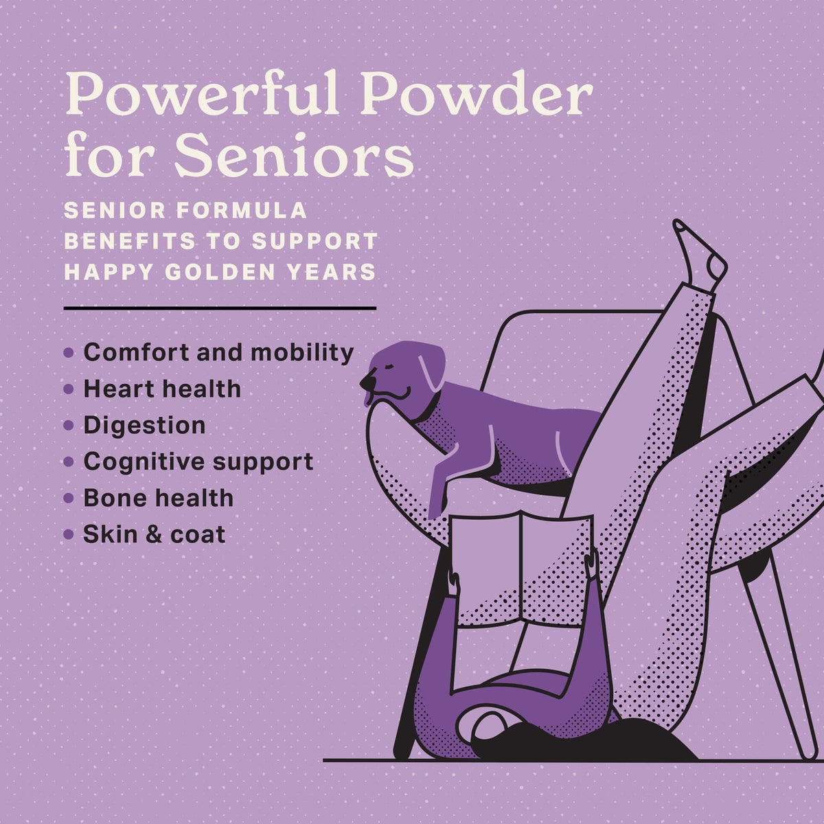 Senior Dog Supplement Powder 1lb Bag A436