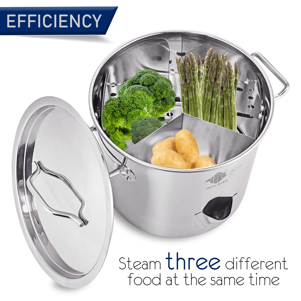 20QT Stainless Steel Tamale Steamer Pot M442