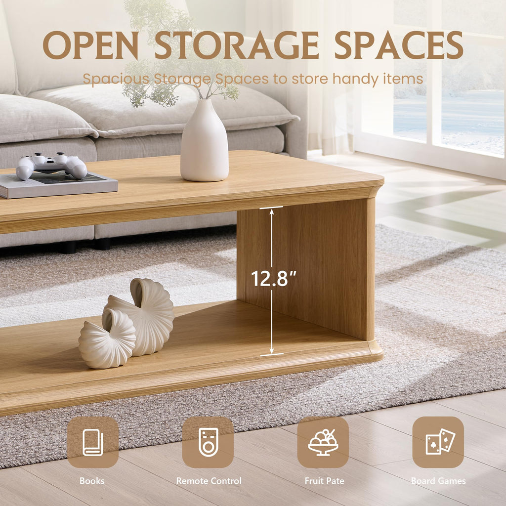 47.6" Wood Coffee Table Z865781
