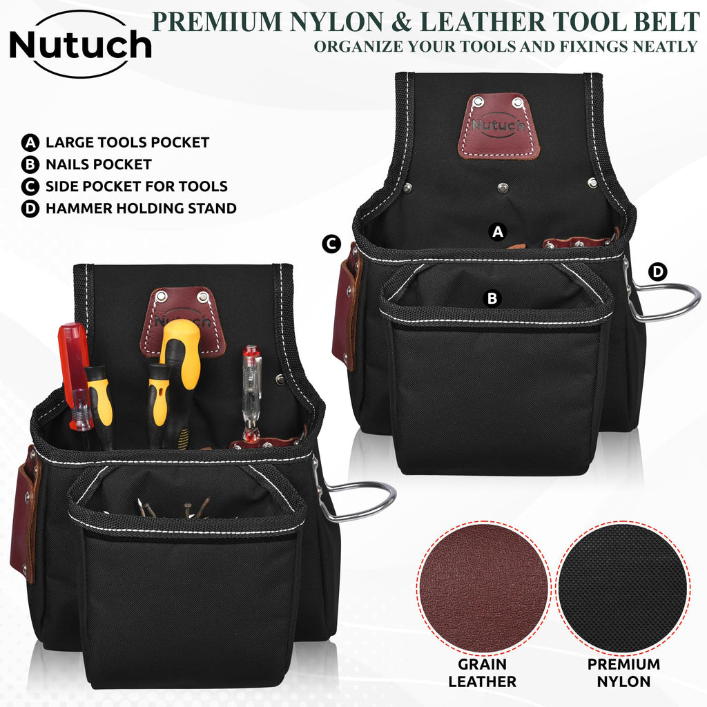 Nylon and Leather Tool Belt Z581
