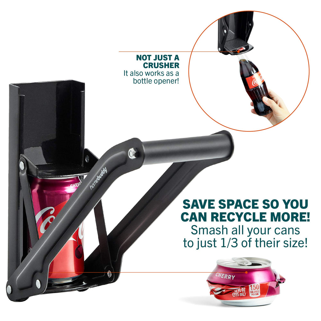 12 Oz. and 16 Oz. Wall Mounted Can Crusher O642757