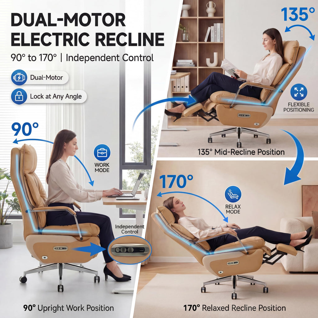Brown Electric Big & Tall Executive Office Chair C504271